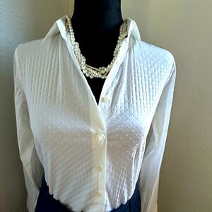 Beautiful textured button-down from Banana Republic.